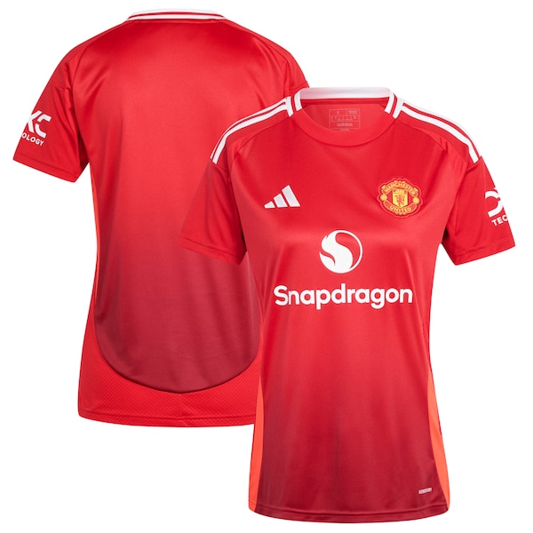 Manchester United adidas Women's 2024/25 Home Replica Jersey - Red
