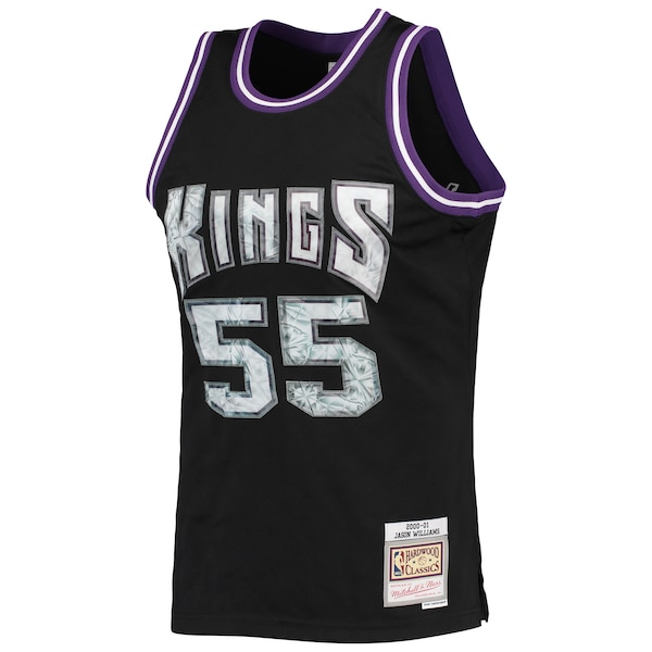 Jason Williams Sacramento Kings 2000/01 Hardwood Classics NBA 75th Anniversary Diamond Swingman Jersey - Black