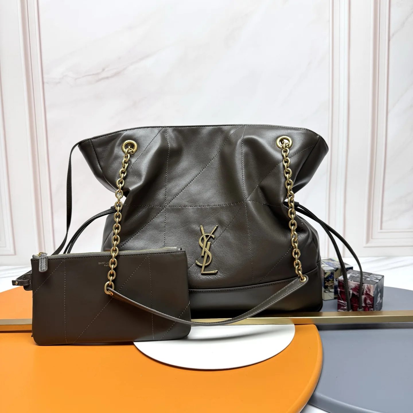 Saint Laurent Jamie Lambskin Bucket Bag product photo from LabelPicks