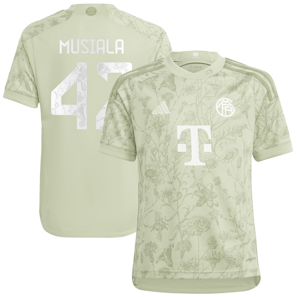 Jamal Musiala Bayern Munich adidas Youth 2023/24 Oktoberfest Replica Player Jersey - Green/White