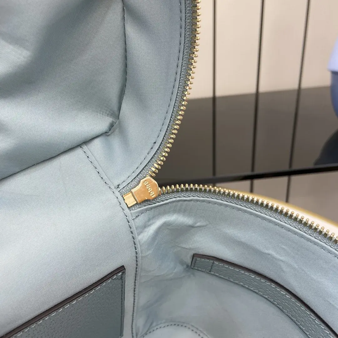 Gucci Ophidia Blue Canvas and Leather Top Handle Bag product photo from LabelPicks