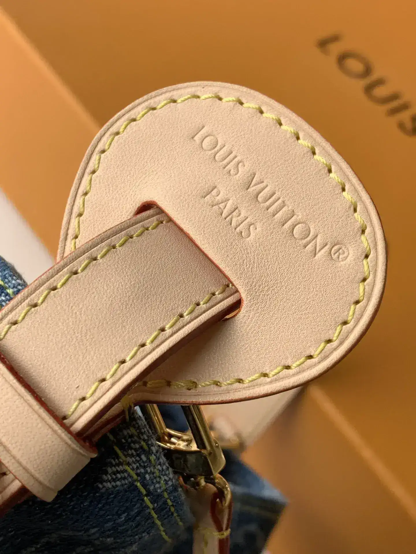 Louis Vuitton Blue Calfskin Bucket Bag product photo from LabelPicks