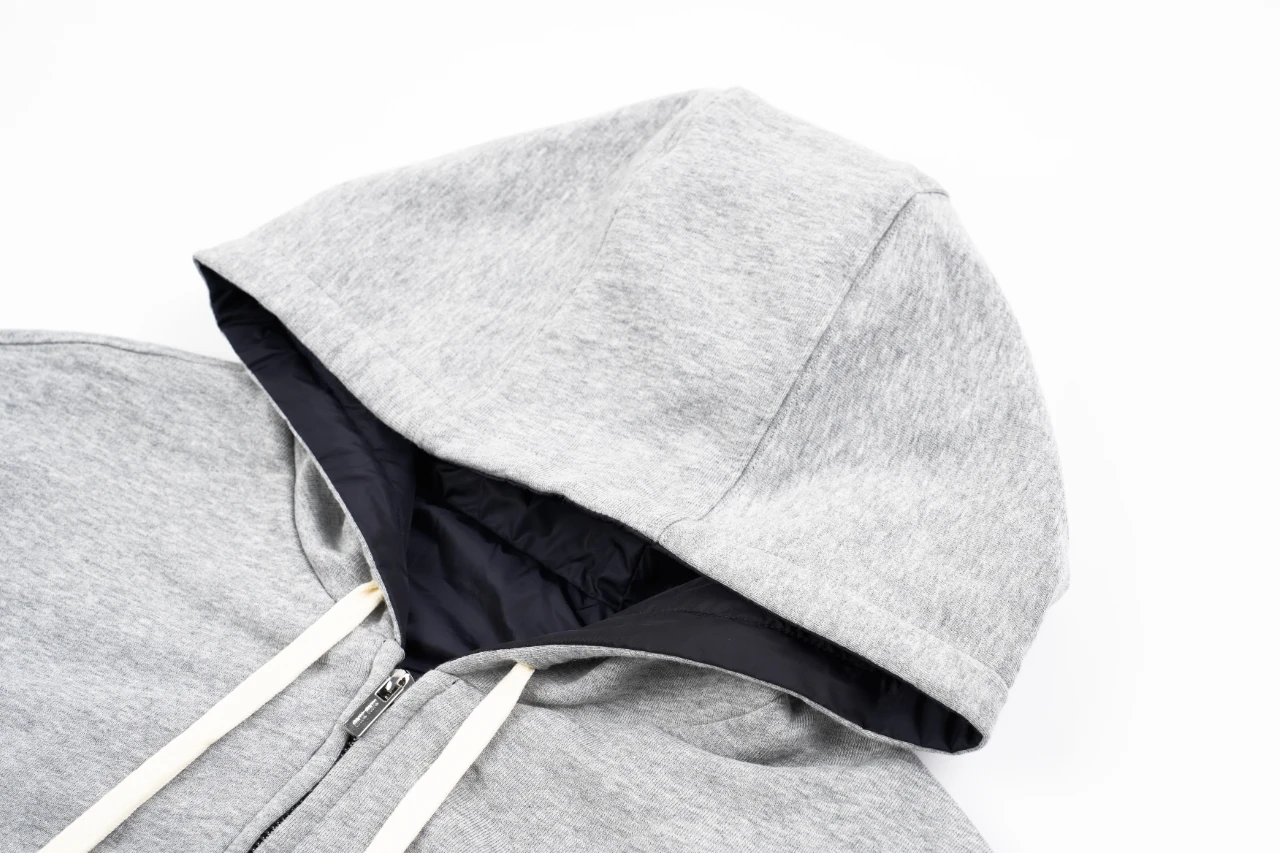 Miu Miu Grey Logo Reversible Hooded Jacket product photo from LabelPicks