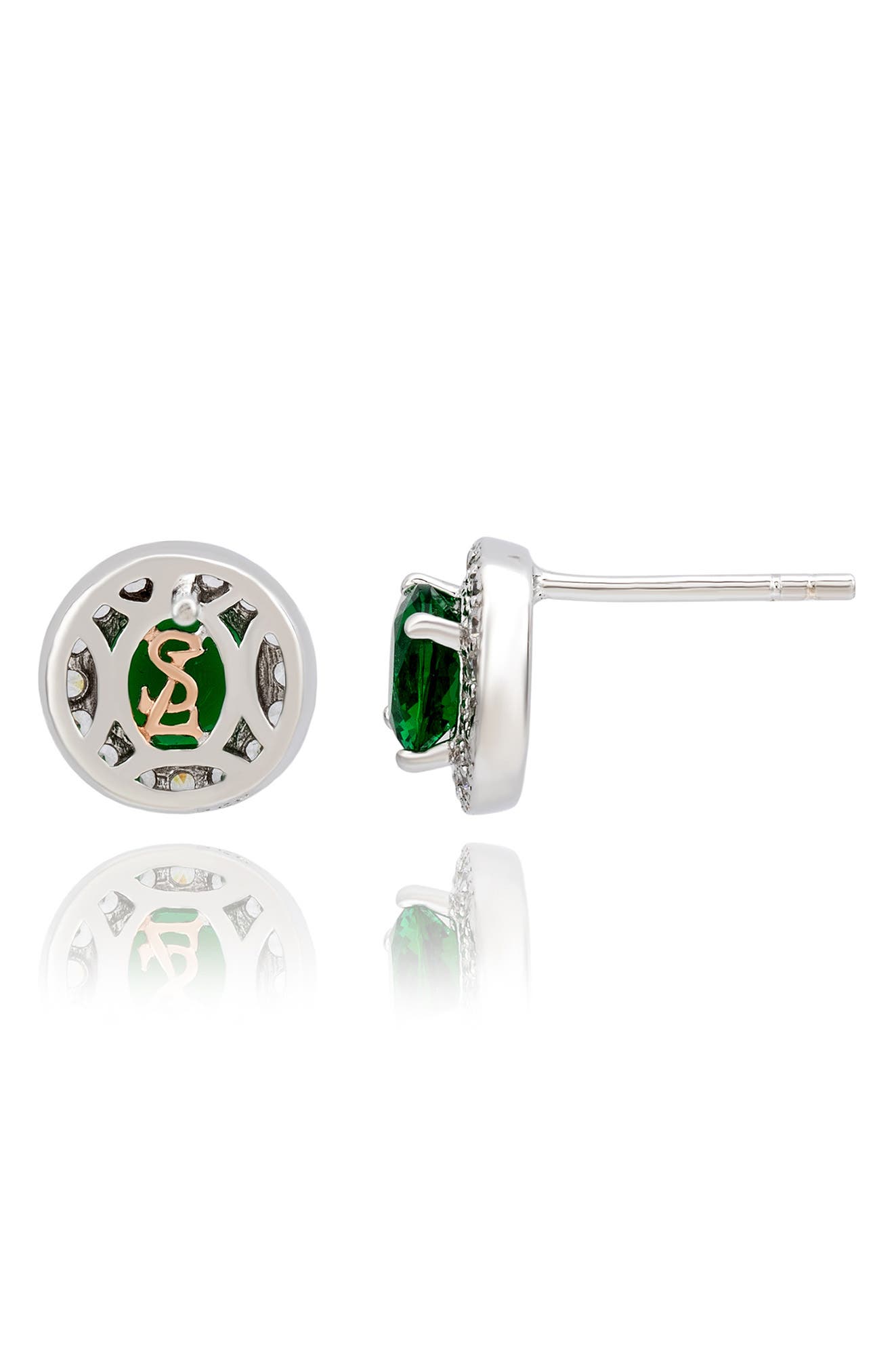 SUZY LEVIAN CZ Halo Stud Earrings