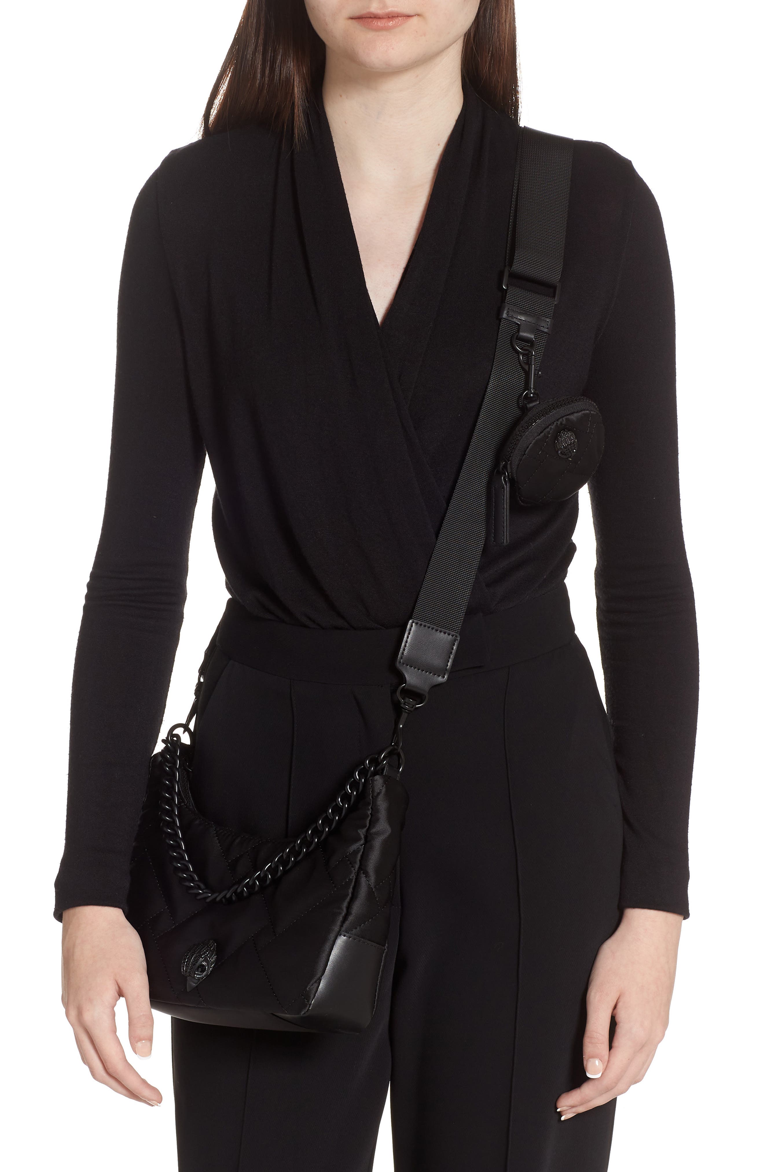Kurt Geiger London Quilted Nylon Crossbody