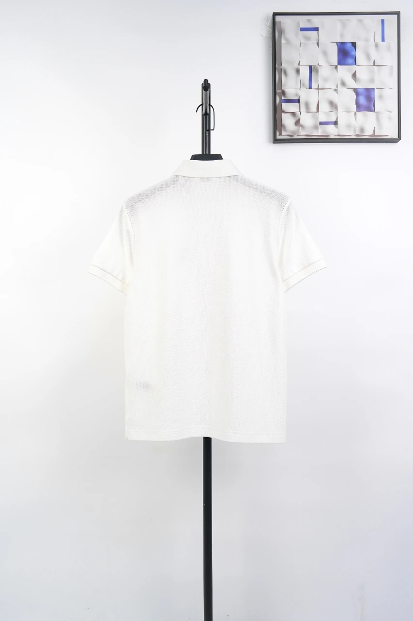 Burberry White Equestrian Knight Embroidered Polo Shirt product photo from LabelPicks