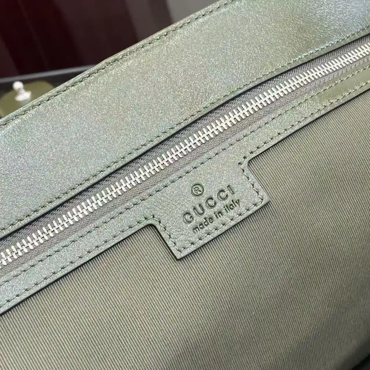 Gucci Marmont Green GG Supreme Canvas Shoulder Bag product photo from LabelPicks