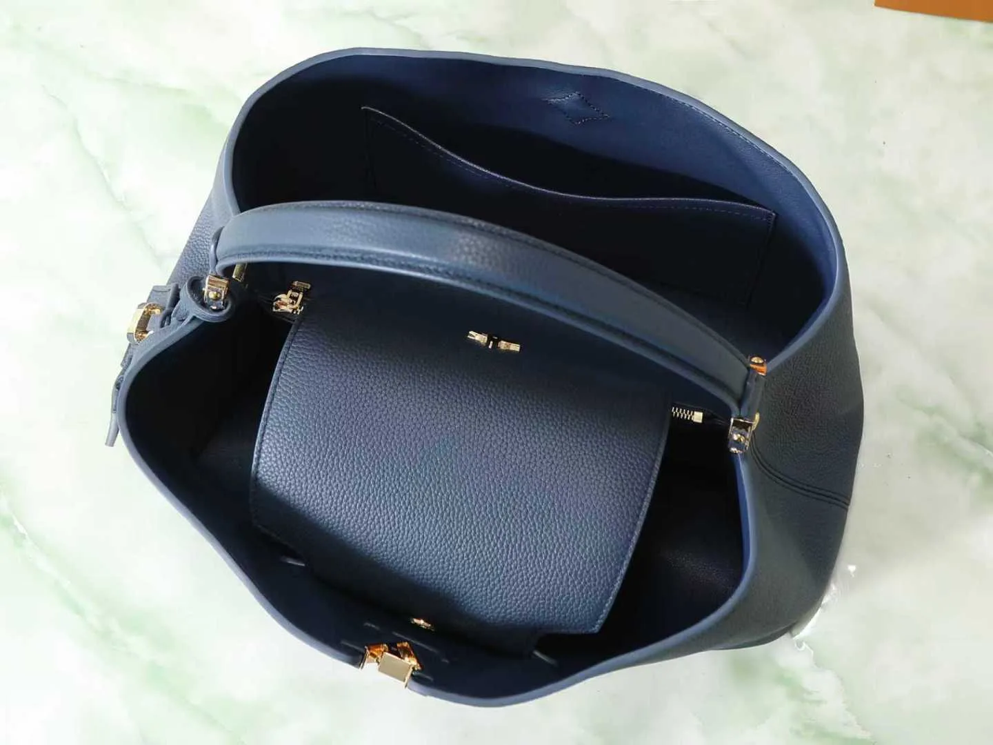 Louis Vuitton Capucines Blue Calfskin Top Handle Bag product photo from LabelPicks