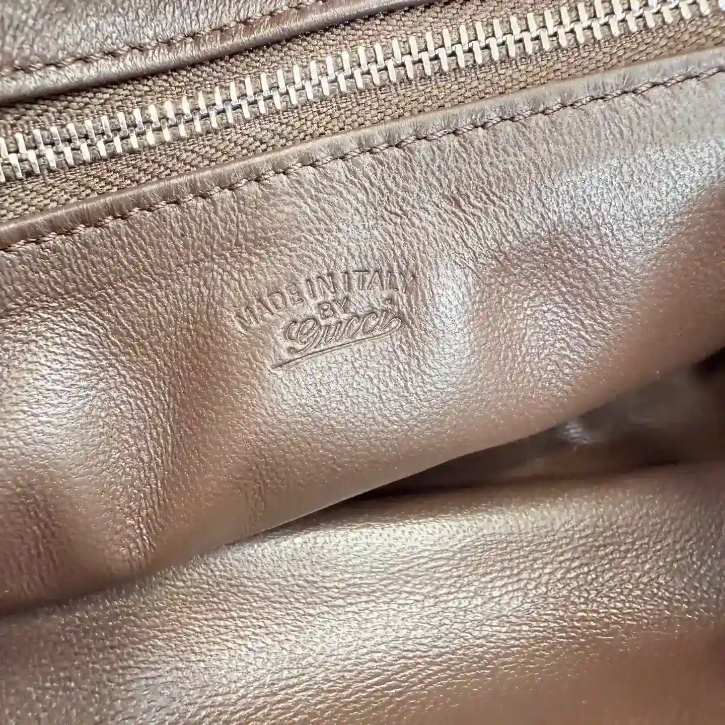 Gucci Jackie Brown Grained Leather Shoulder Bag product photo from LabelPicks
