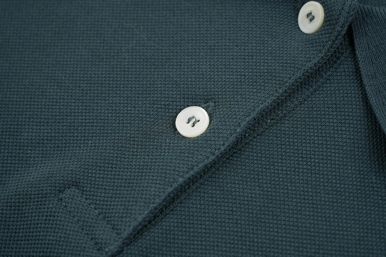 Miu Miu Dark Green Logo Long Sleeve Polo Shirt product photo from LabelPicks