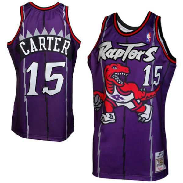 Vince Carter Toronto Raptors 1998/99 Throwback Authentic Jersey - Purple