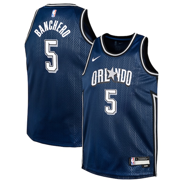 Paolo Banchero Orlando Magic Nike Youth  Swingman Replica Jersey - City Edition - Navy