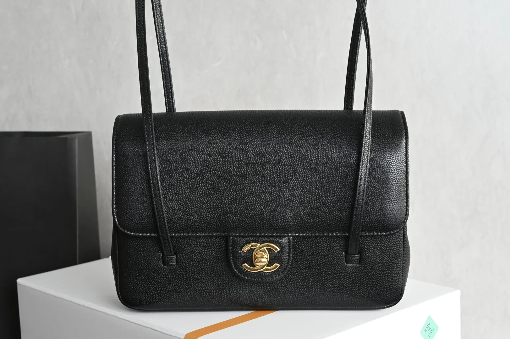 Chanel Black Calfskin Shoulder Bag product photo from LabelPicks