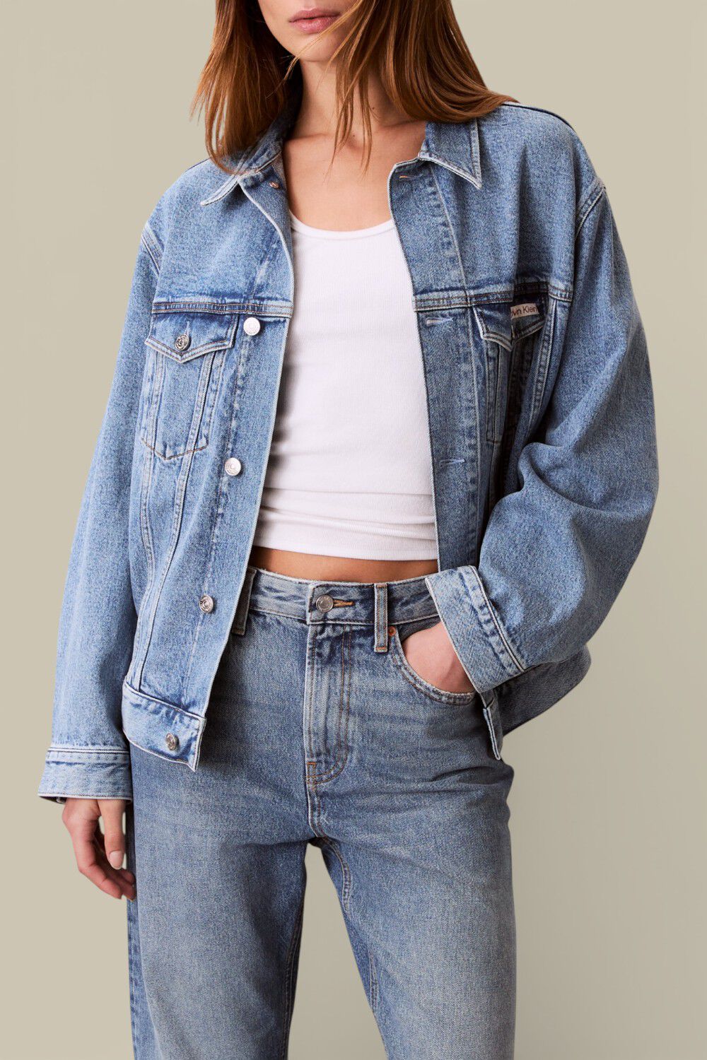 CALVIN KLEIN ז'קט ג'ינס