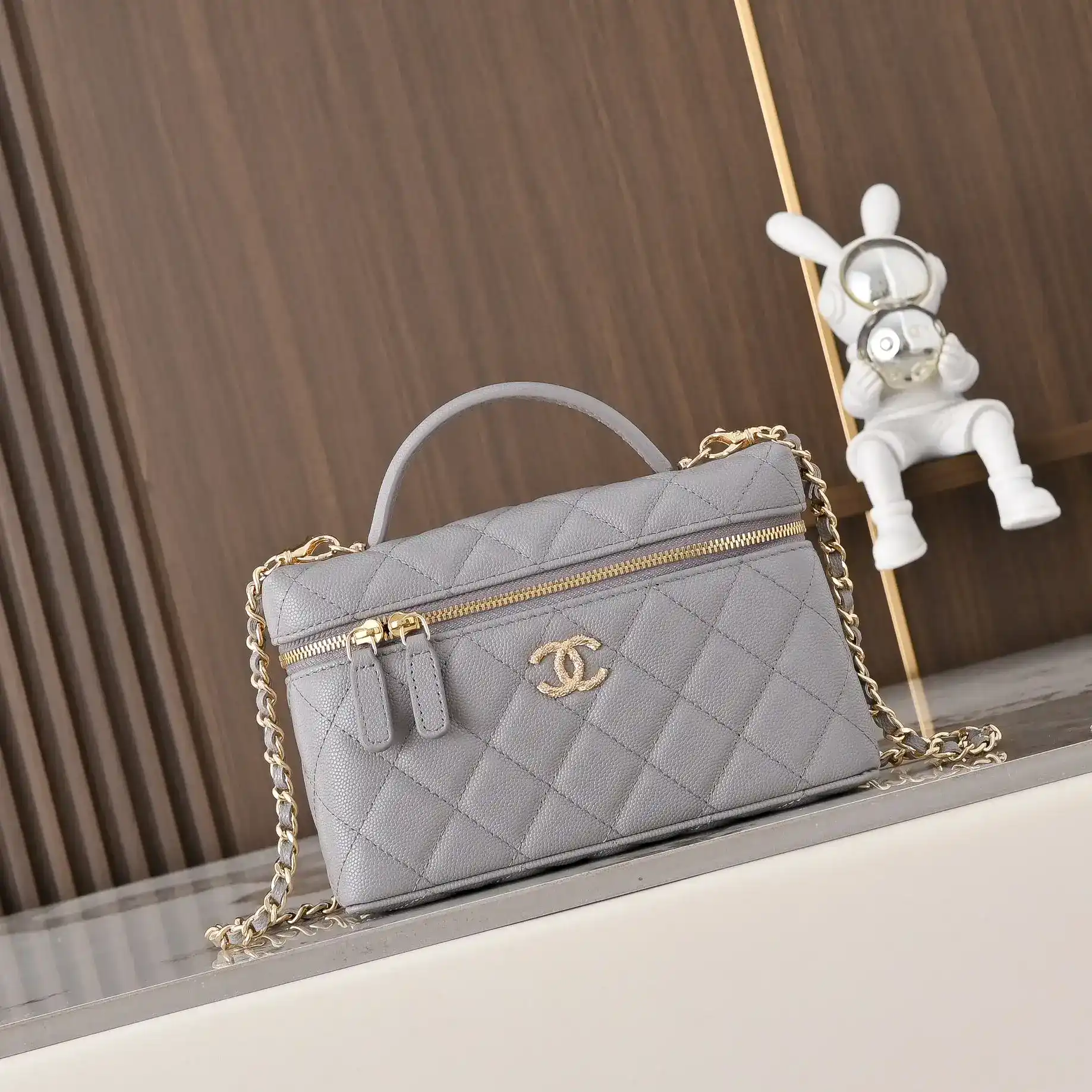 Chanel Grained Leather Top Handle Bag product photo from LabelPicks