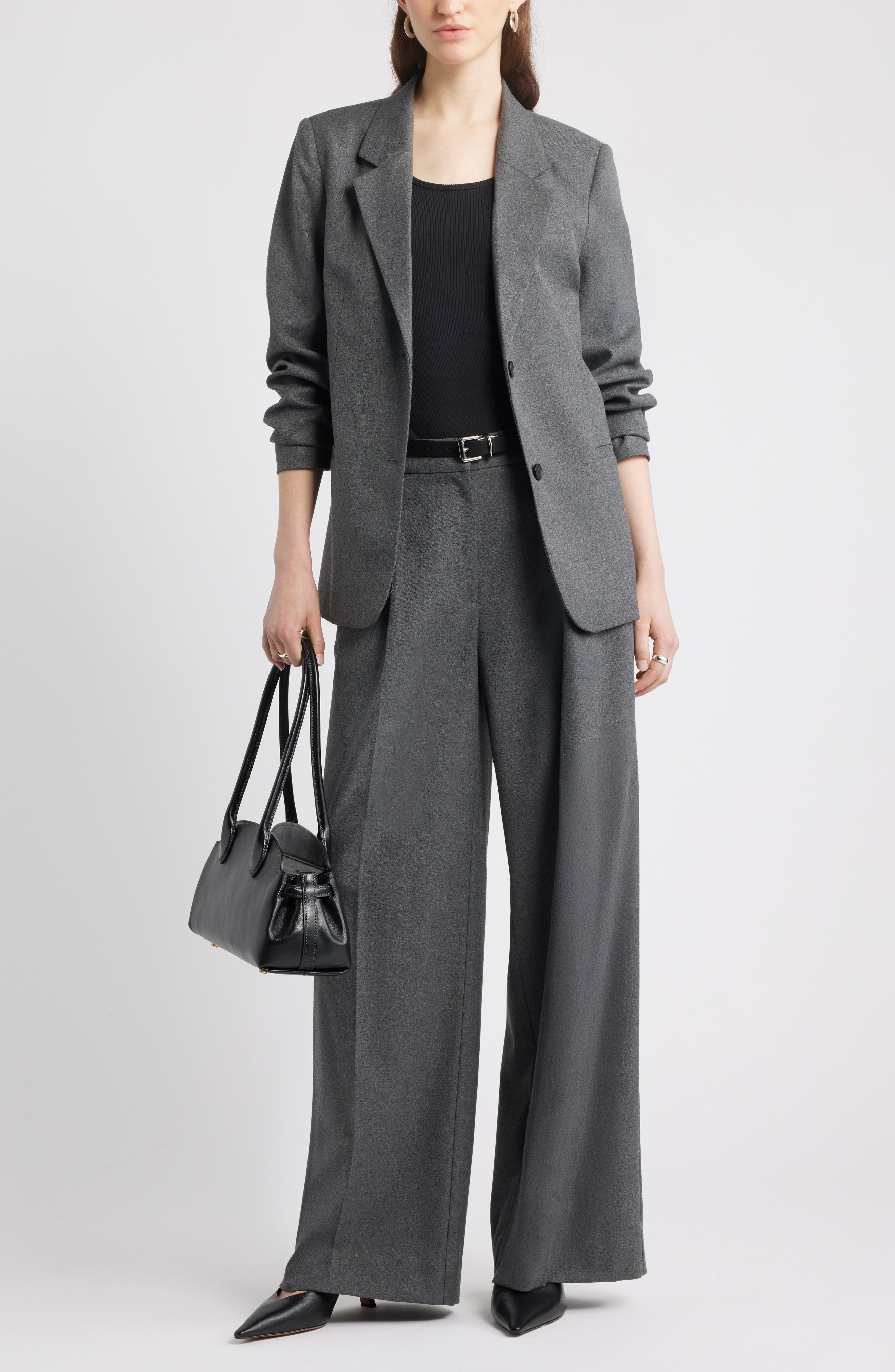 Nordstrom Heathered Boyfriend Blazer