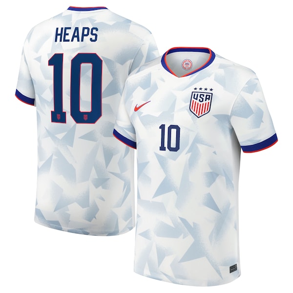 Lindsey Heaps USMNT Nike Youth 2025 Home Replica Player Jersey - White