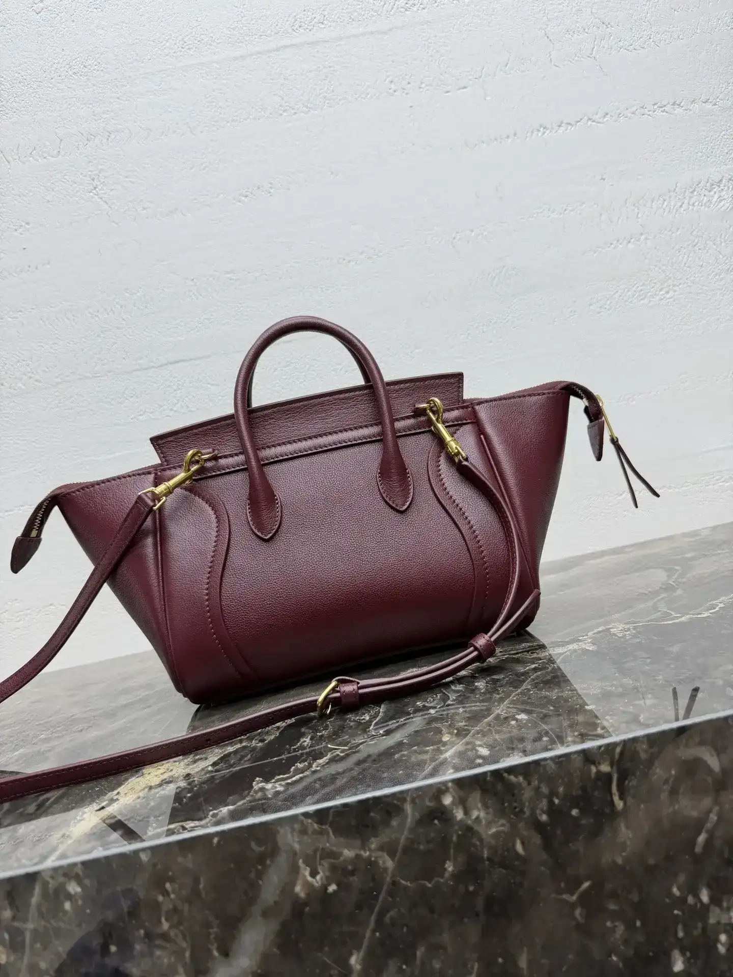 Celine Luggage Grained Leather Top Handle Bag product photo from LabelPicks