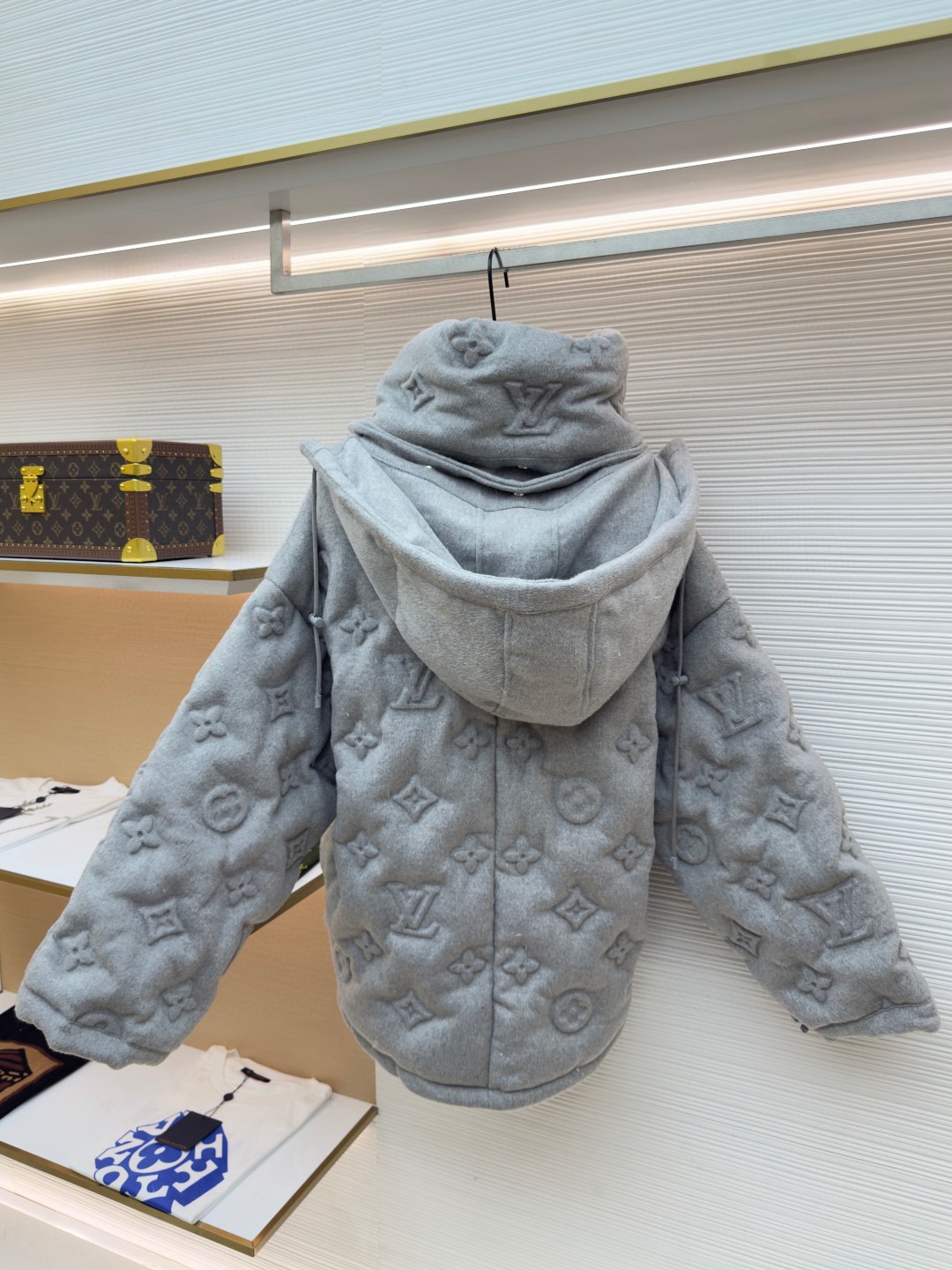 Louis Vuitton Monogram Embossed Down Jacket