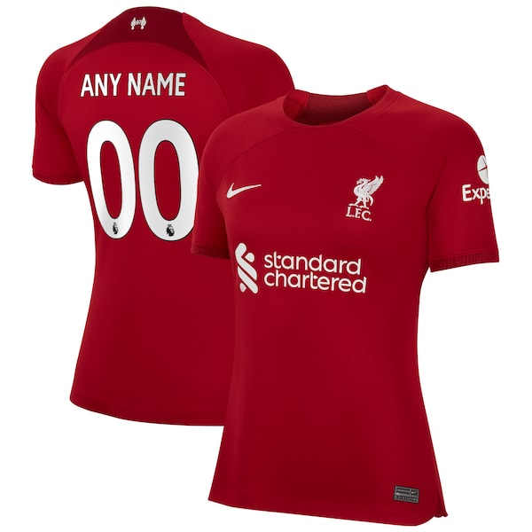 Liverpool Nike Women's 2022/23 Home Replica Custom Jersey - Red