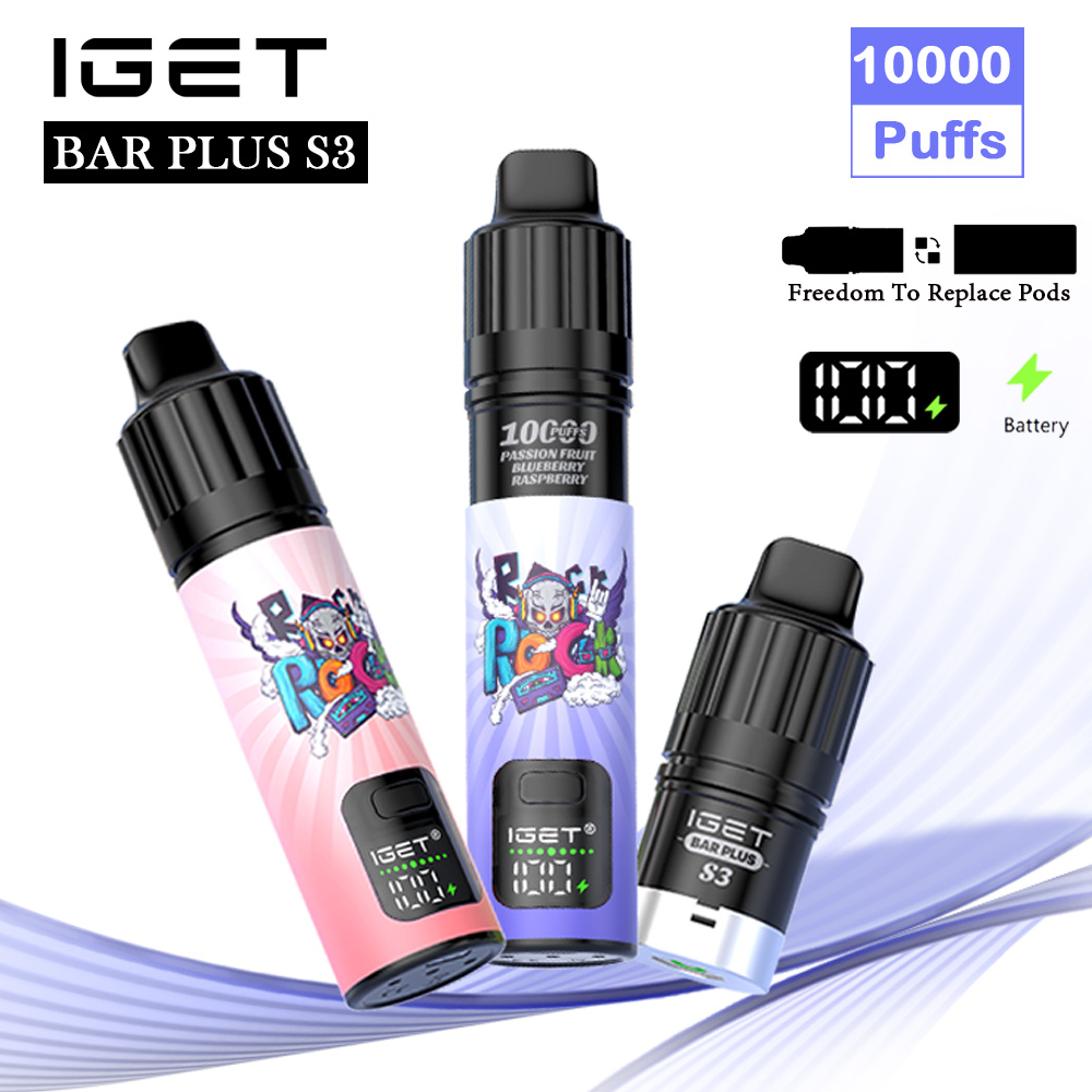 【S3 Pod not included】 - IGET BAR PLUS S3 10000 Puffs