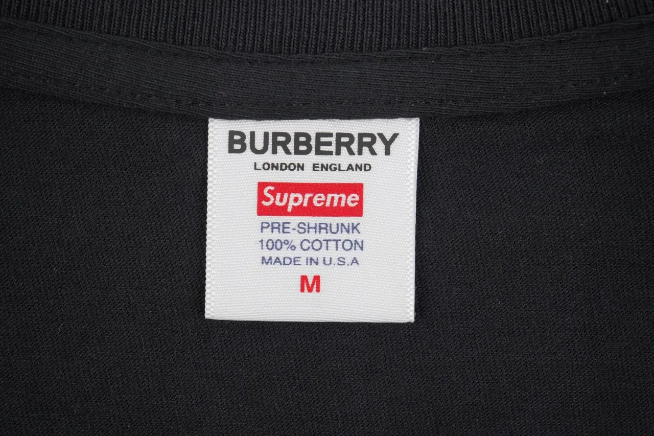 Supreme Black Check Box Logo T-Shirt product photo from LabelPicks