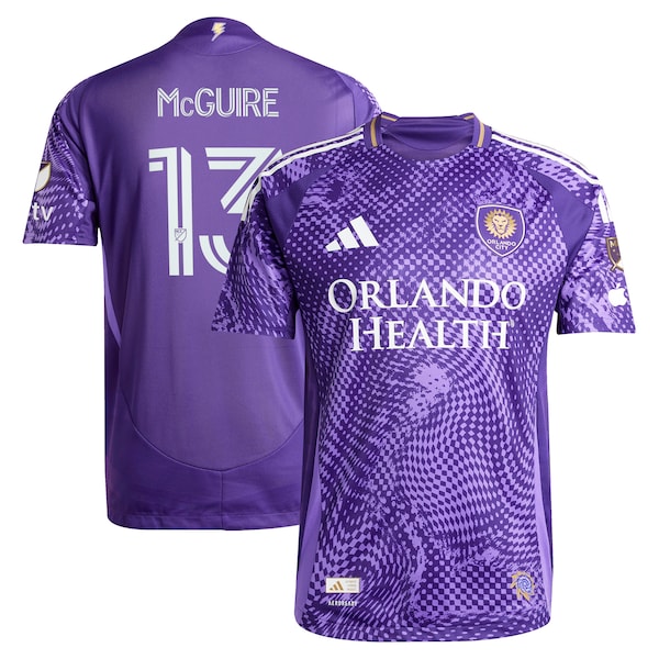 Duncan McGuire Orlando City SC adidas 2025 Perfect Storm Authentic Player Jersey - Purple