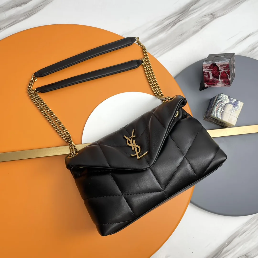 Saint Laurent Black Loulou Quilted Leather Shoulder Bag product photo from LabelPicks