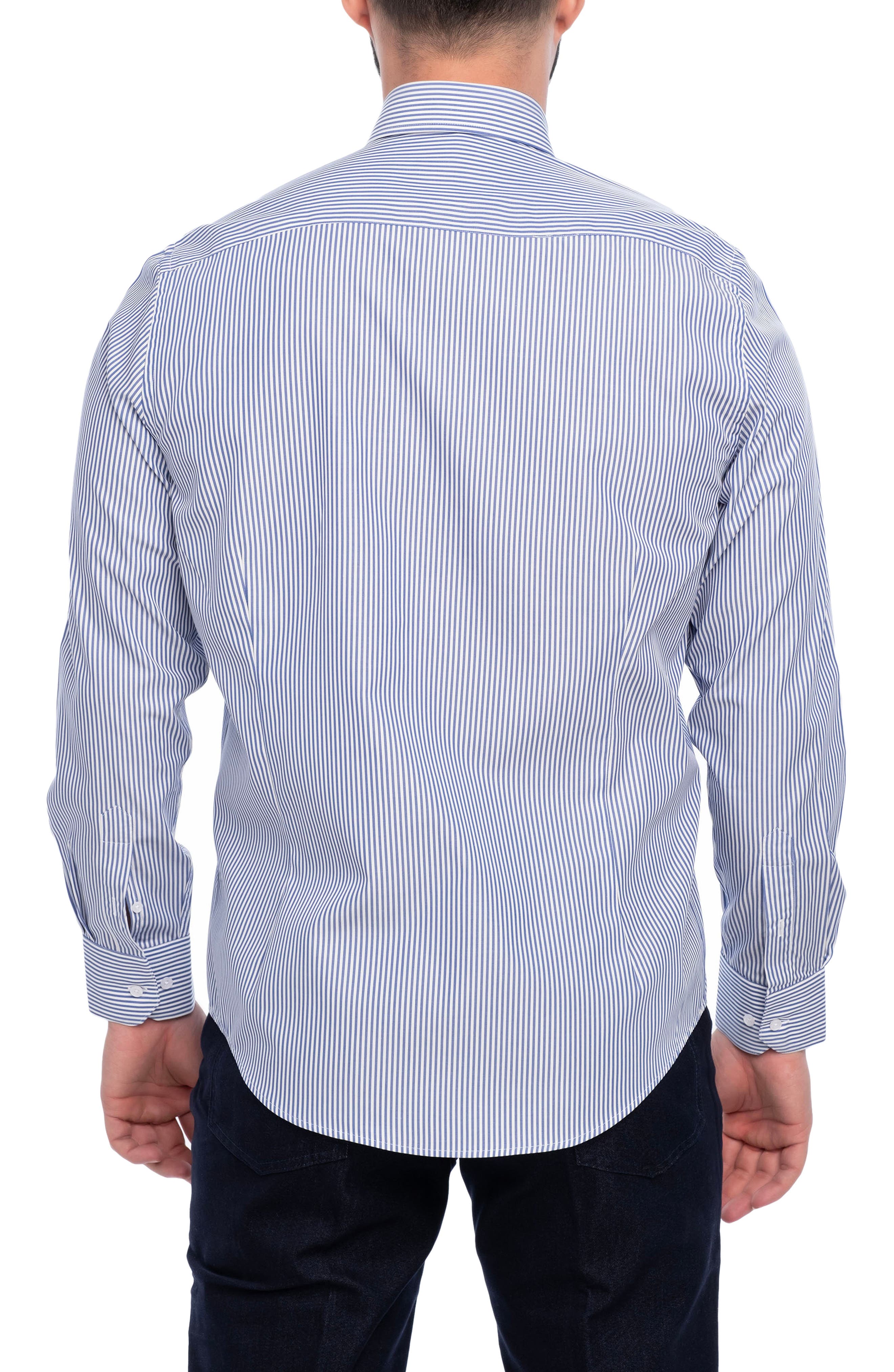 VELLAPAIS Cosmos Slim Fit Cotton Dress Shirt