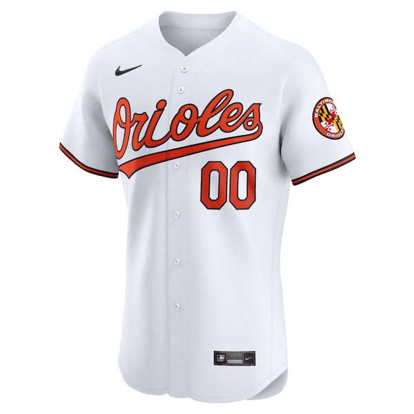 Baltimore Orioles Nike Home Elite Custom Jersey - White