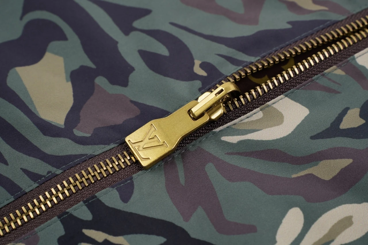 Louis Vuitton Green Camo Monogram Reversible Hooded Windbreaker product photo from LabelPicks