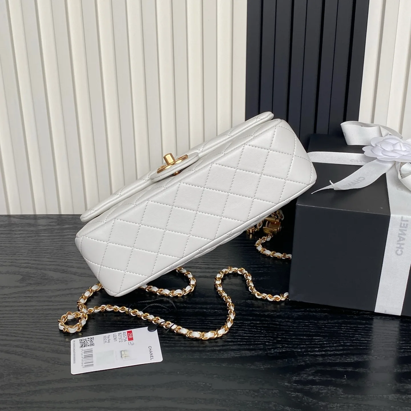 Chanel Gold Classic Flap Lambskin Shoulder Bag product photo from LabelPicks