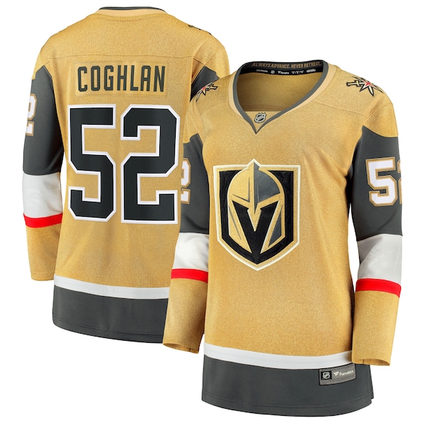 Dylan Coghlan Vegas Golden Knights  Women's Home Breakaway Jersey - Gold