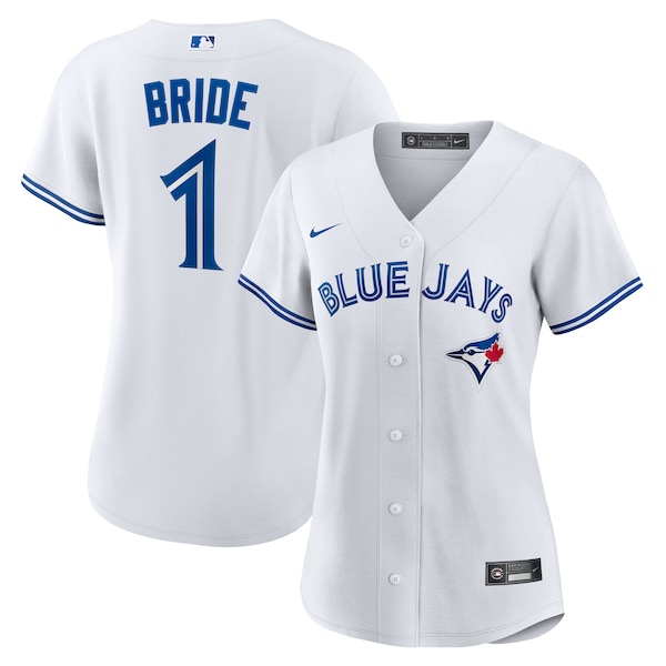 Toronto Blue Jays Nike Women's #1 Bride Home Replica Jersey - White