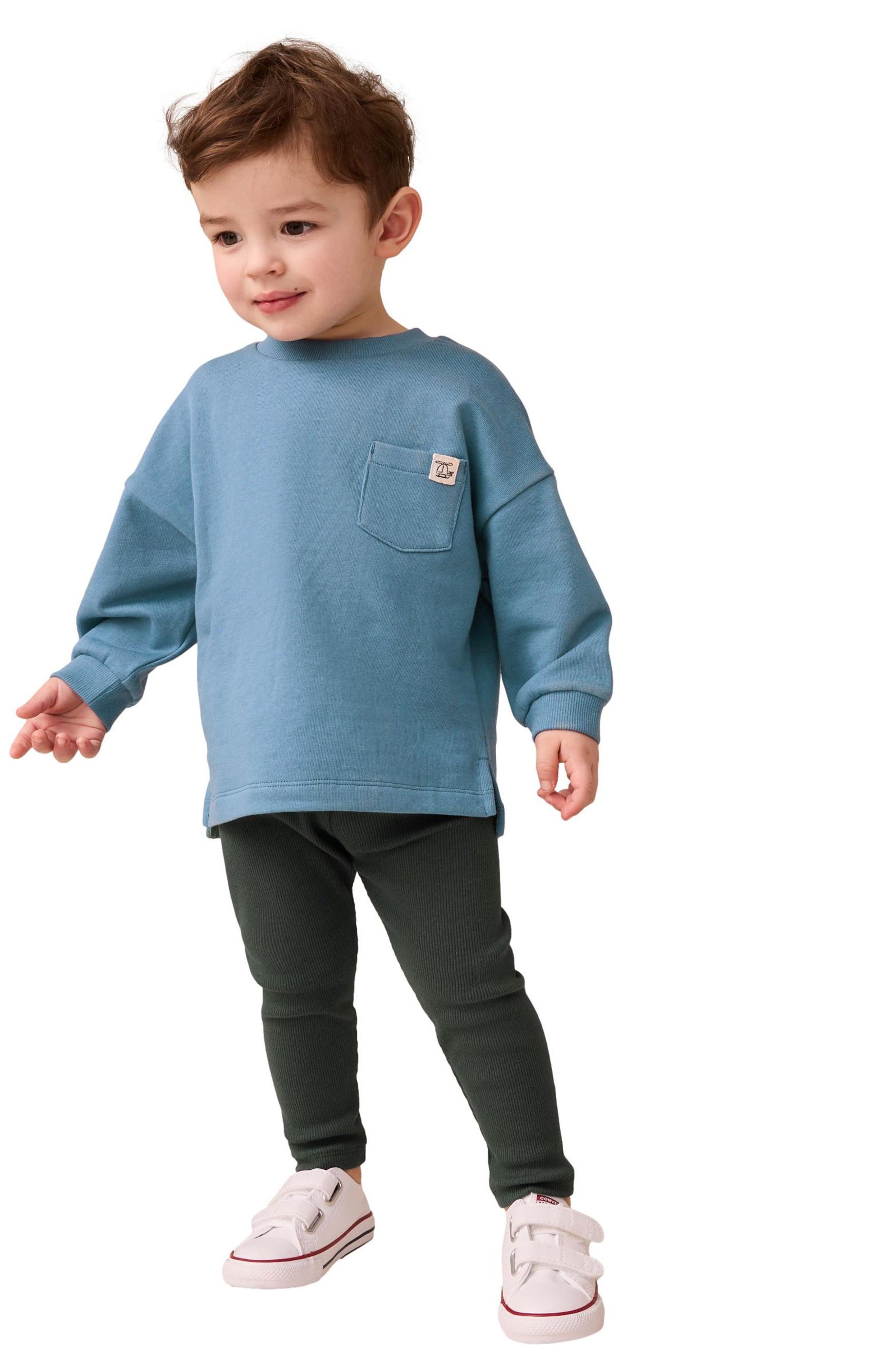NEXT Kids' Long Sleeve T-Shirt & Leggings Set