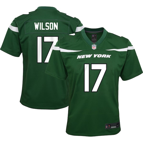 Garrett Wilson New York Jets Nike Youth Game Jersey - Green/White