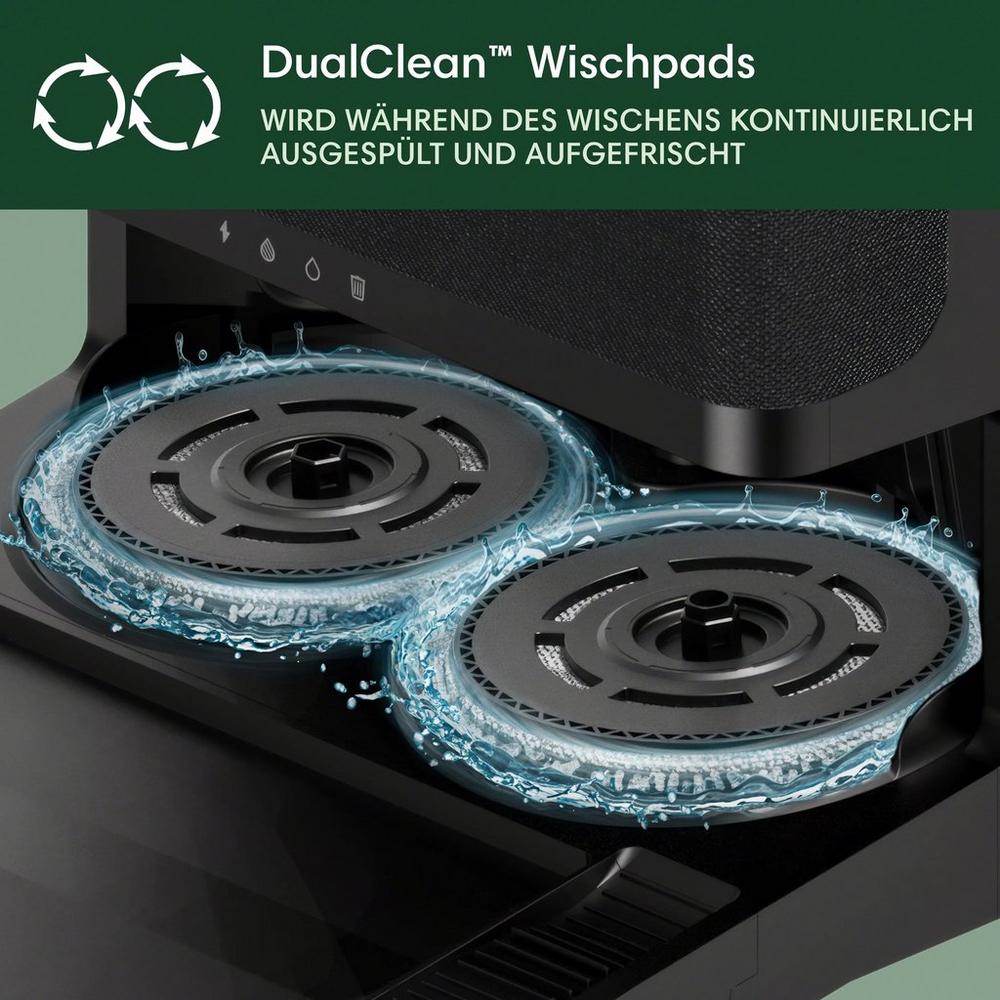 Roomba® Plus 405 Combo-Roboter + AutoWash™ Dock – Schwarz