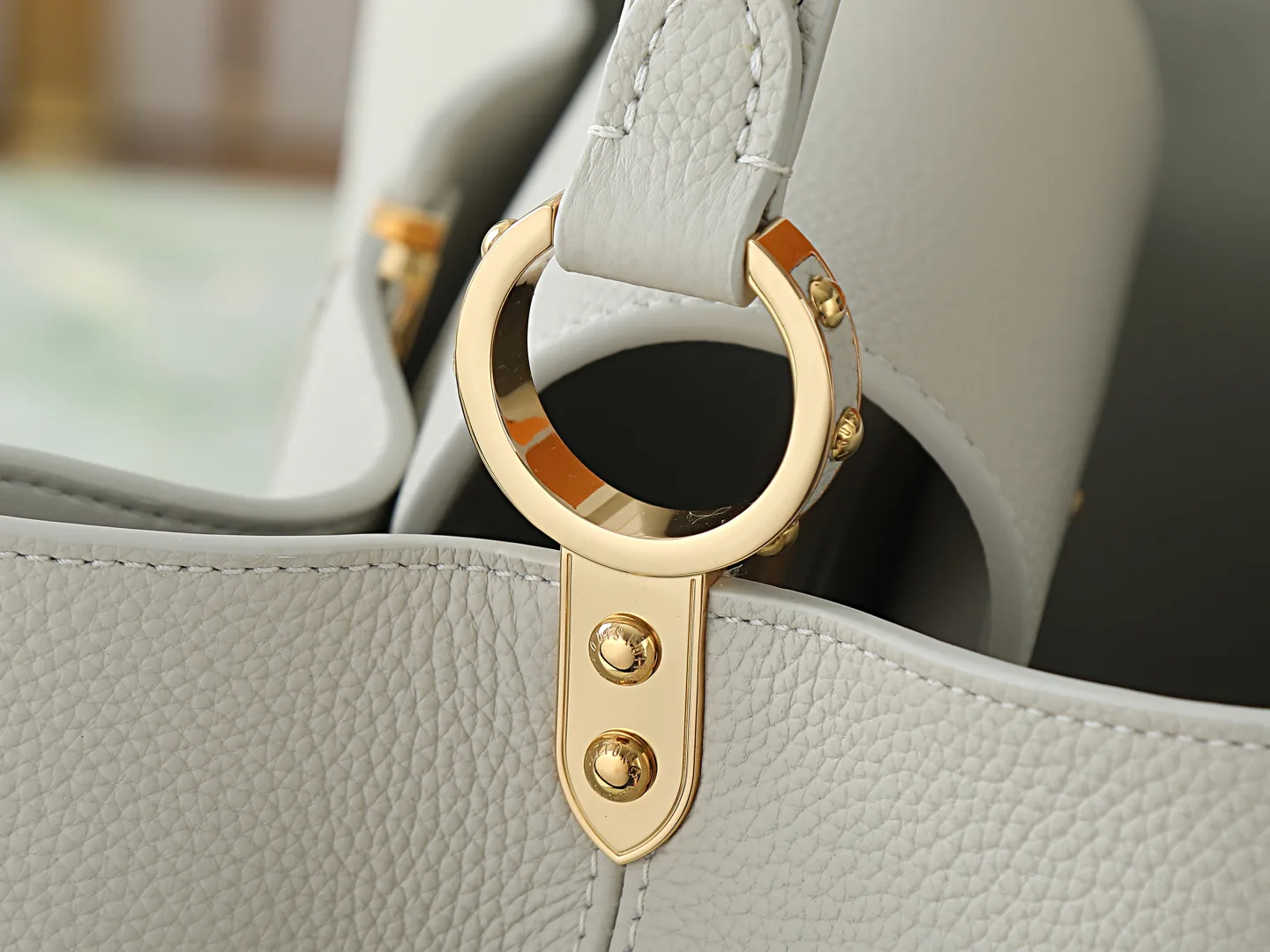 Louis Vuitton Capucines White Calfskin Top Handle Bag product photo from LabelPicks