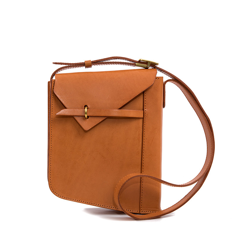 Orange Mini Flap Crossbody Purse