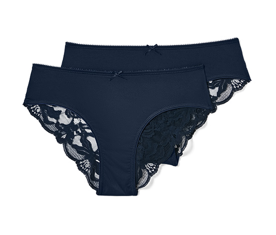 2 Brazilslips, blau