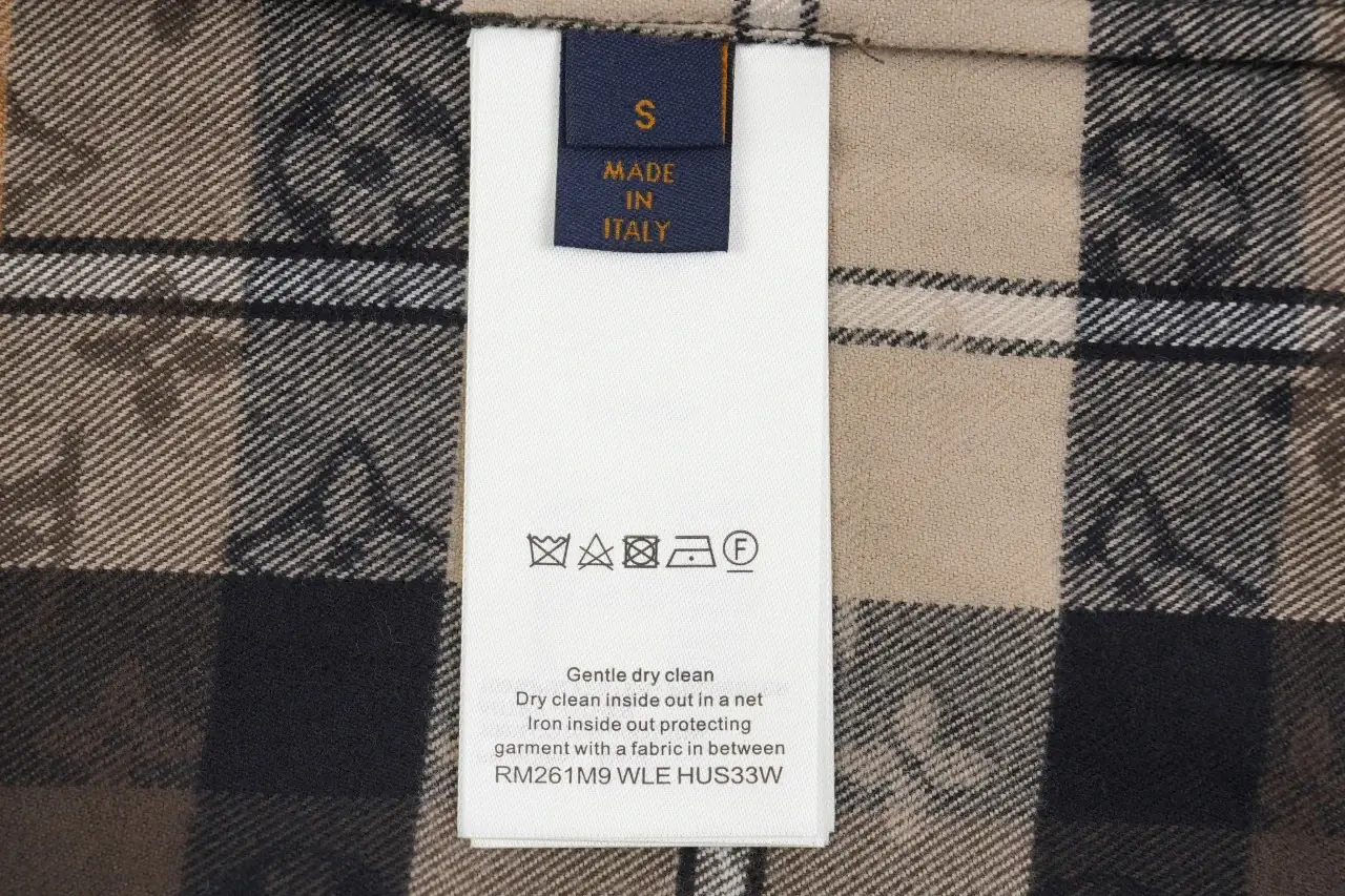 Louis Vuitton Brown Black Check Monogram Flannel Shirt product photo from LabelPicks