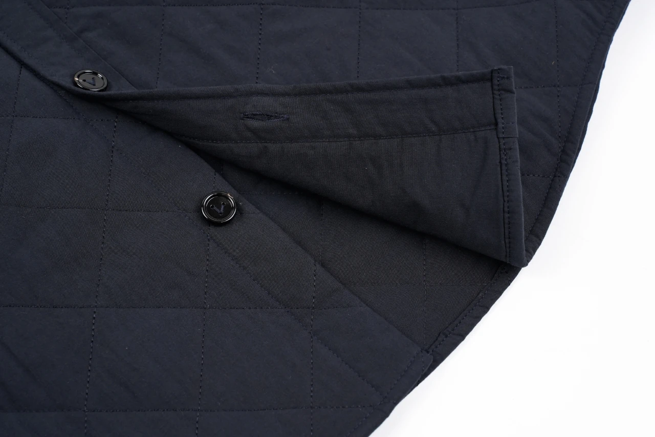 Bottega Veneta Navy Diamond-Quilted Padded Jacket product photo from LabelPicks