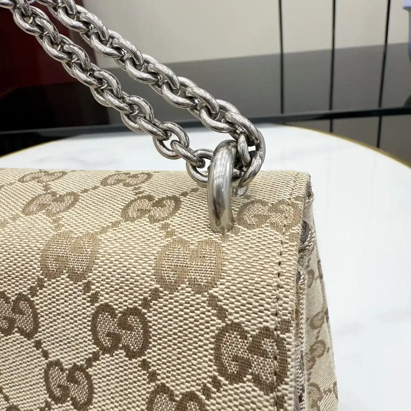 Gucci Brown Dionysus Suede Leather Shoulder Bag product photo from LabelPicks