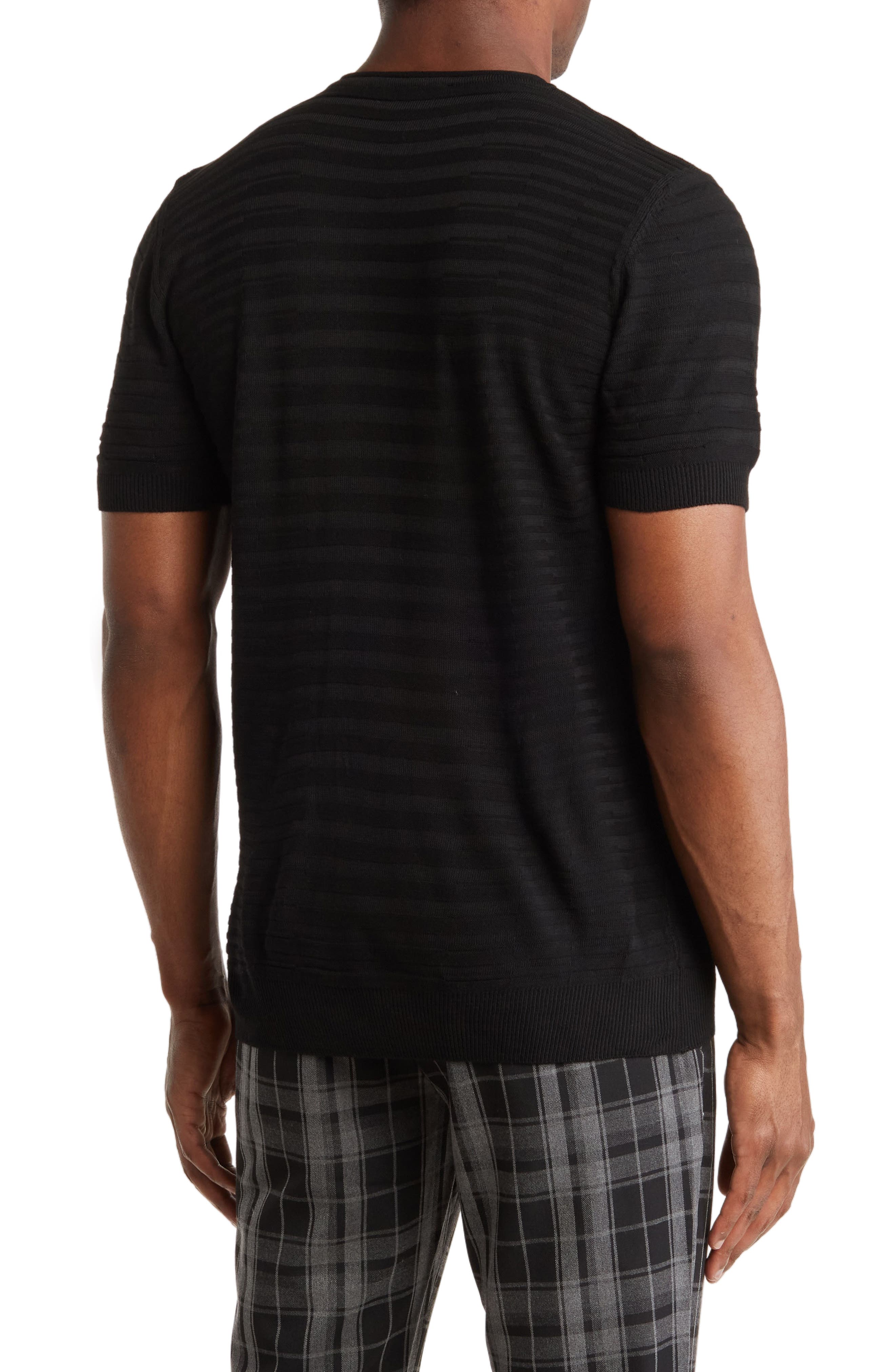 T.R. PREMIUM Textured Knit Crewneck T-Shirt