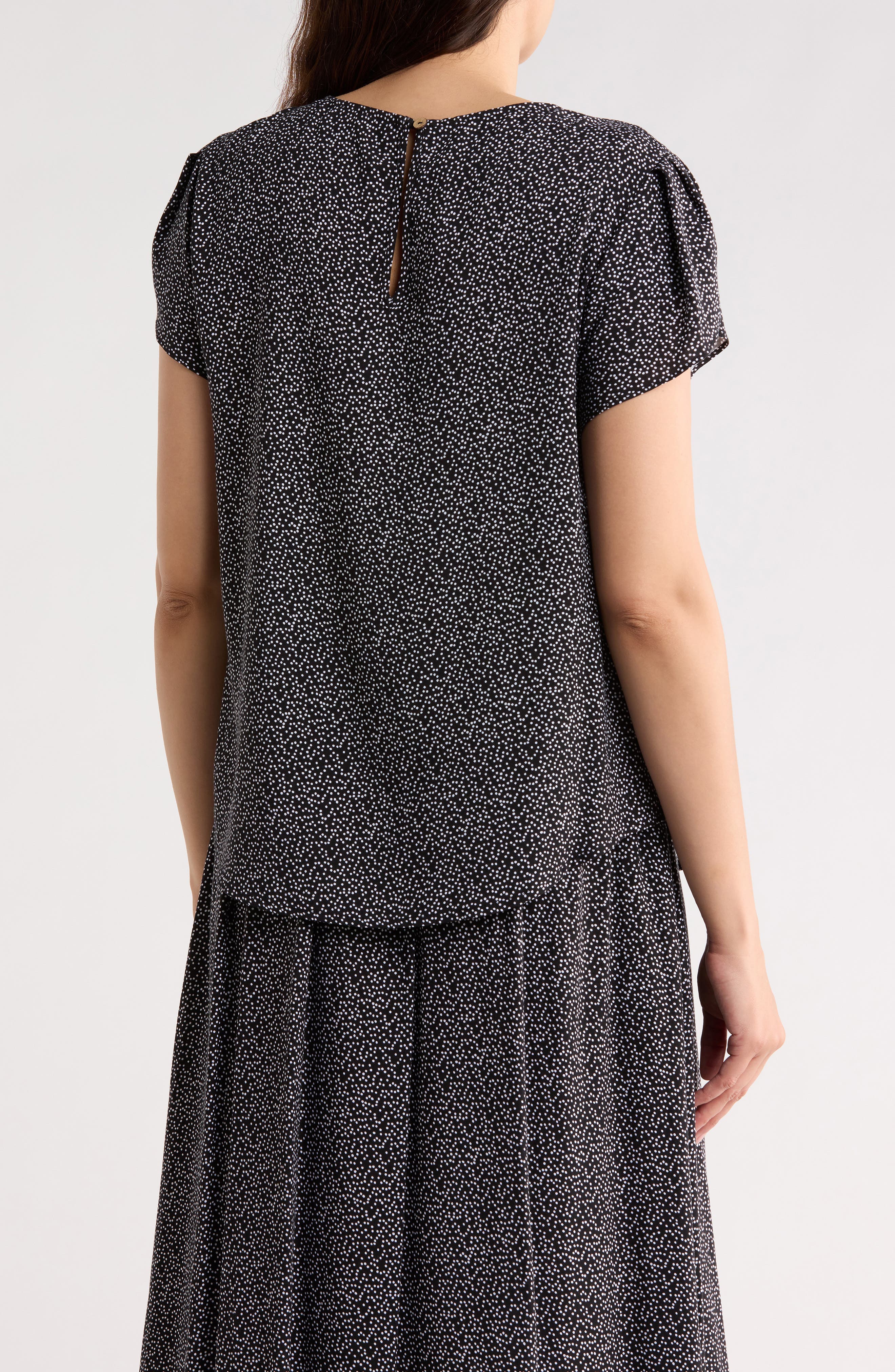 Renee C Dot Print Top
