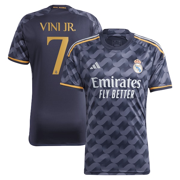 Vinicius Junior Los Merengues adidas 2023/24 Away Replica Player Jersey - Navy