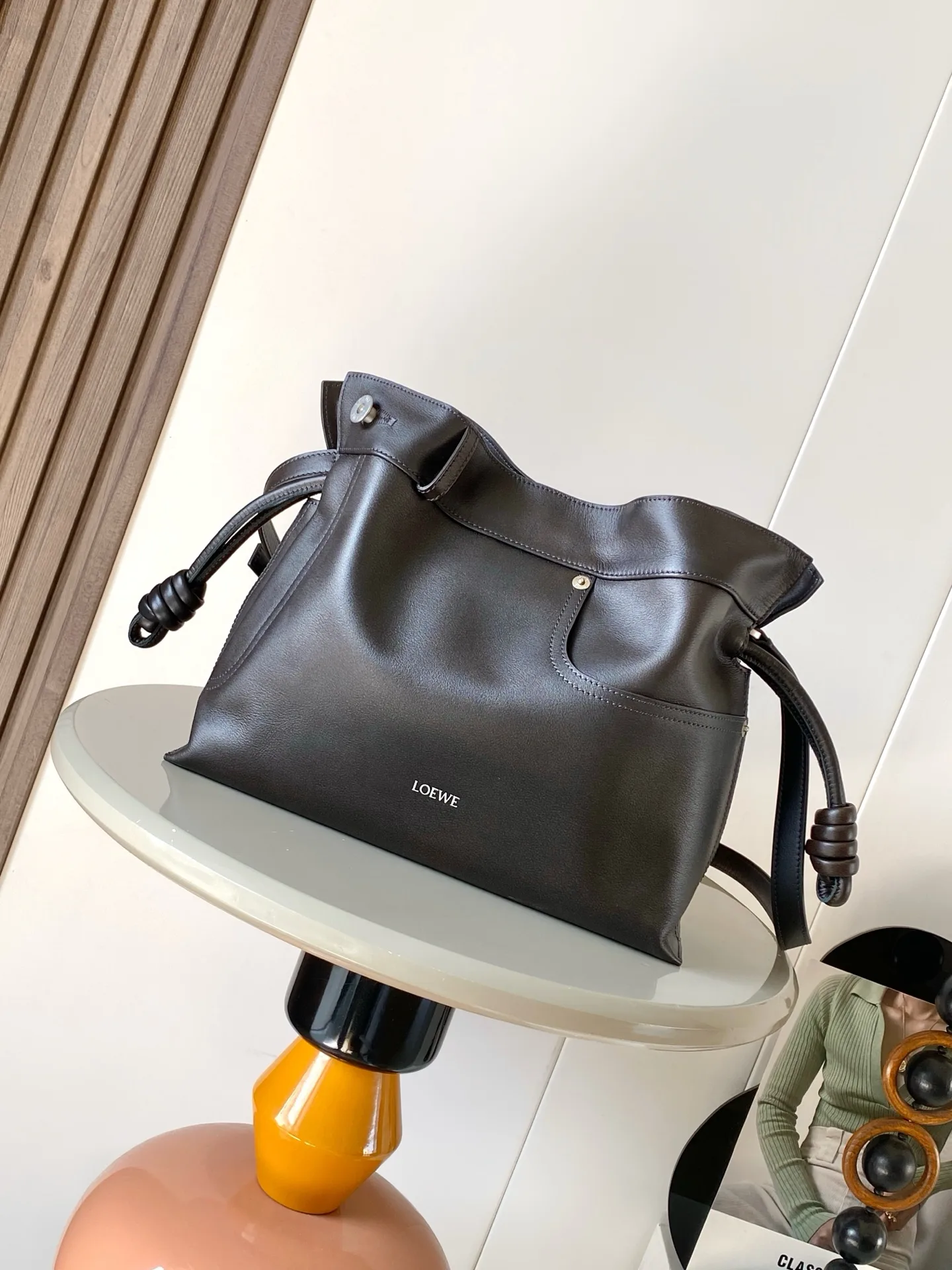 Loewe Flamenco Calfskin Bucket Bag product photo from LabelPicks
