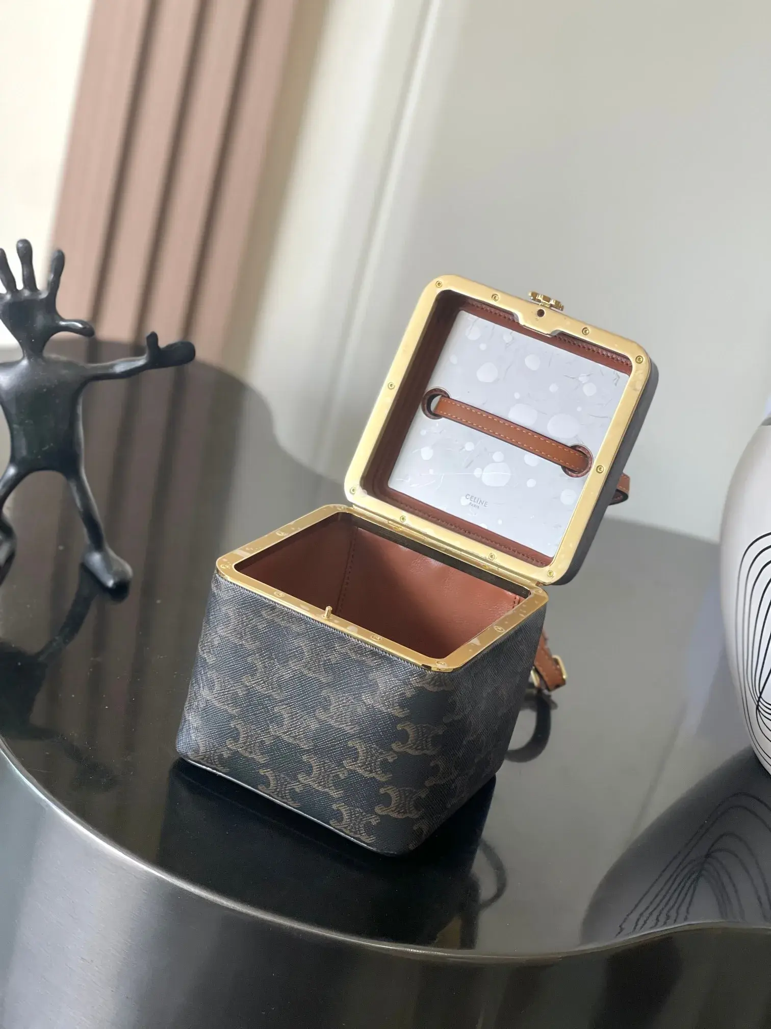 Celine Lambskin Box Top Handle Bag product photo from LabelPicks