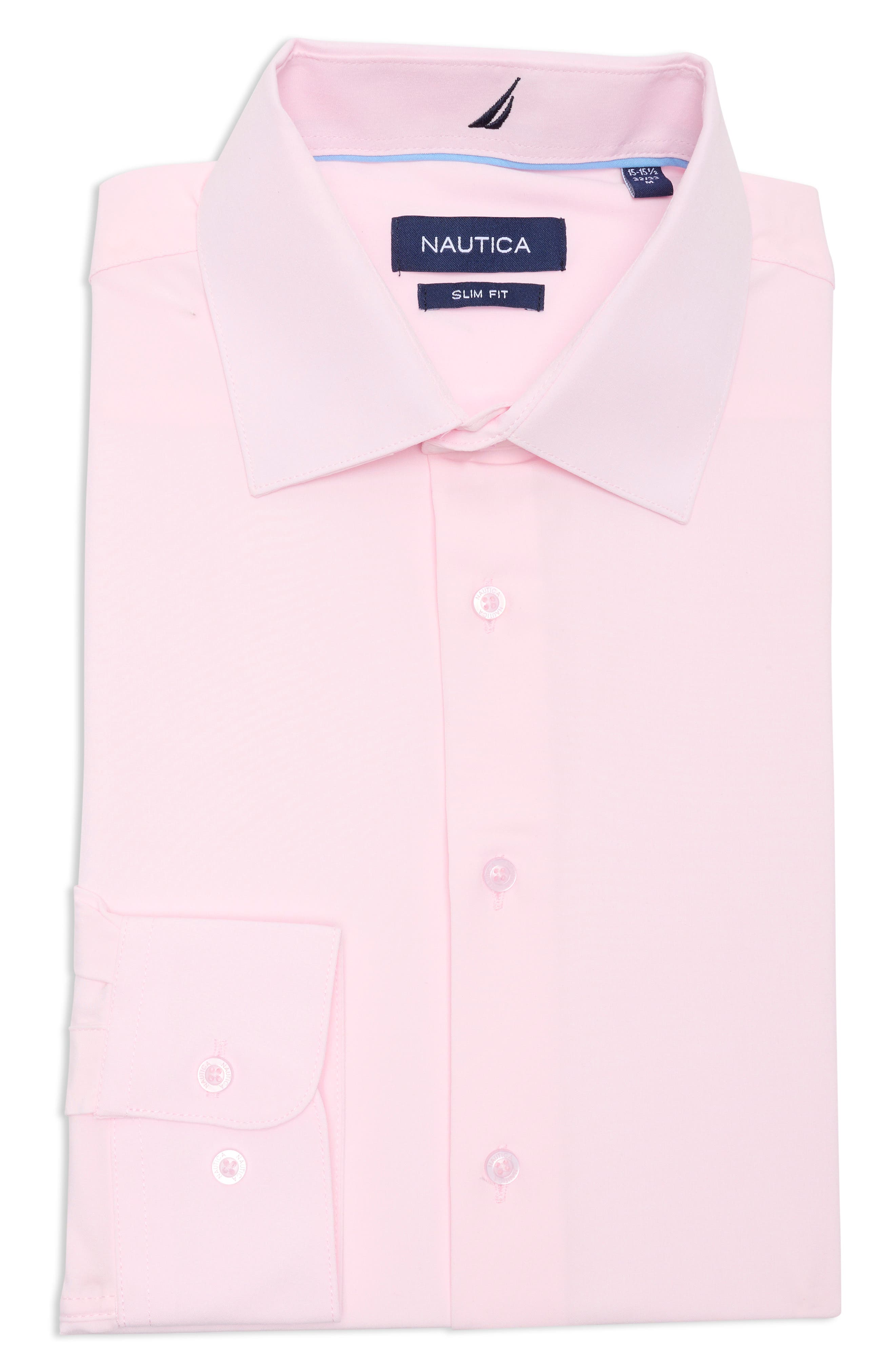 Nautica Slim Fit Arrow Print Stretch Dress Shirt