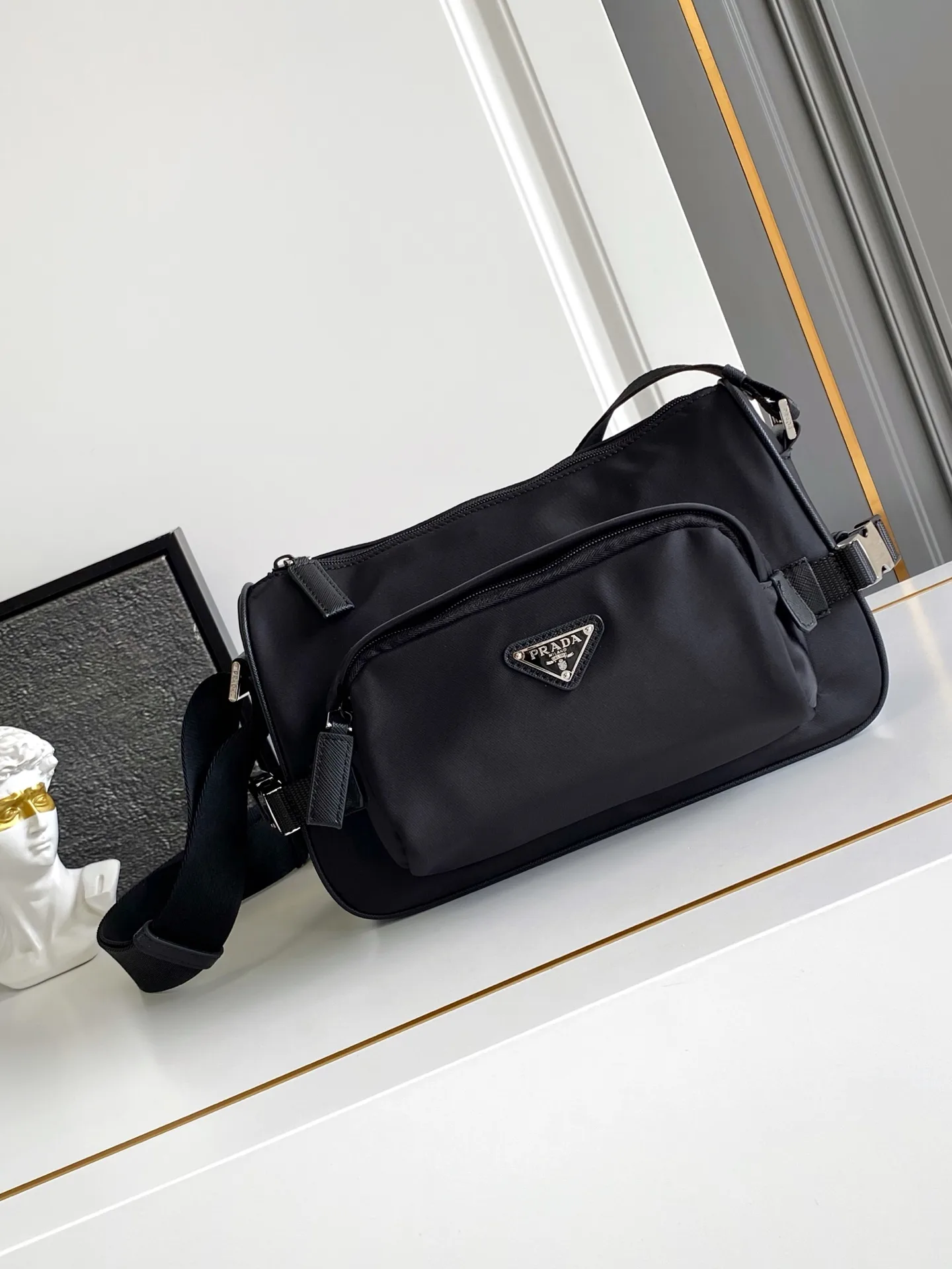 Prada Grained Leather Crossbody Bag product photo from LabelPicks